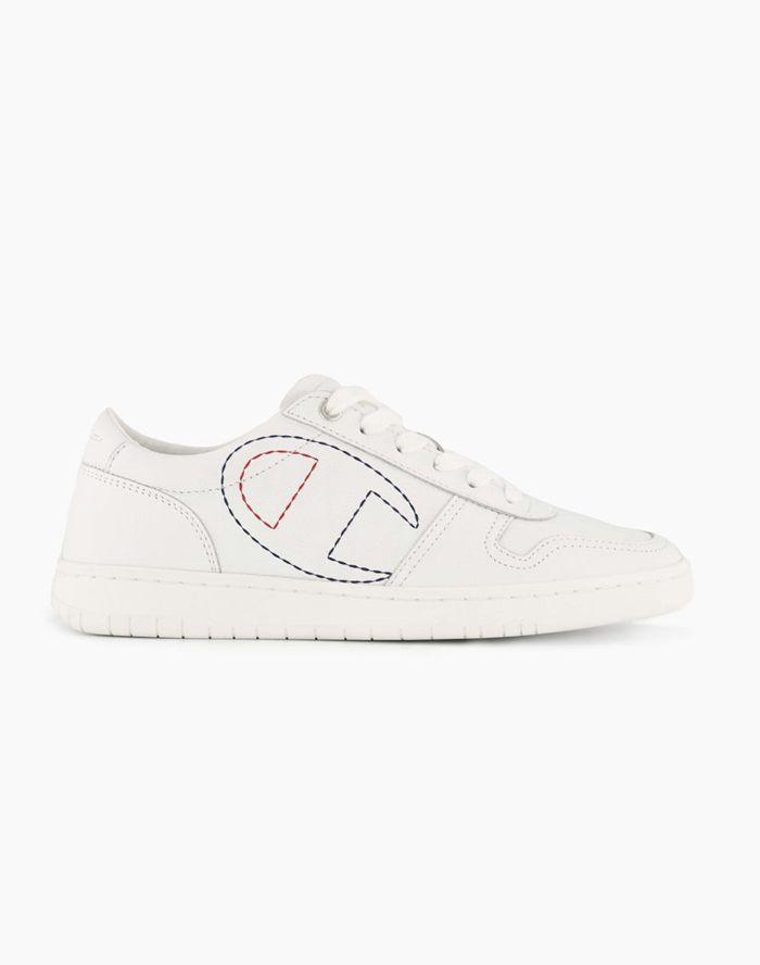 Champion 919 Low Logo Outline Sneakers Dames - Wit - Belgie 2146CQRNE